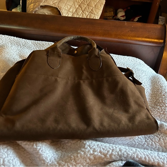 Brown Suede Satchel Bag - Picture 4 of 16